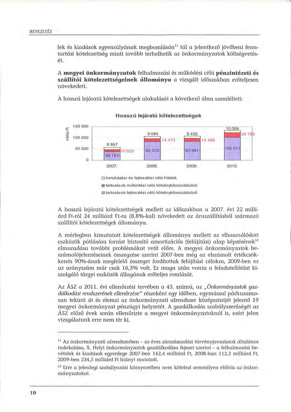 A hosszú lejáratú kötelezettségek alakulását a következő ábra szemlélteti: Hosszú lejáratú kötelezettségek!