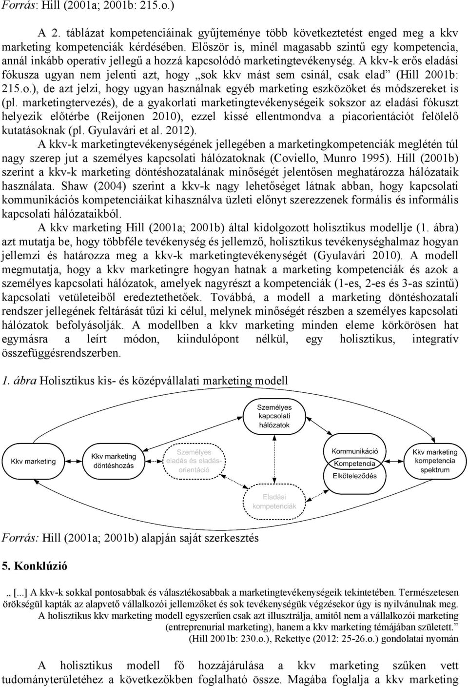 A kkv-k erős eladási fókusza ugyan nem jelenti azt, hogy sok kkv mást sem csinál, csak elad (Hill 2001b: 215.o.), de azt jelzi, hogy ugyan használnak egyéb marketing eszközöket és módszereket is (pl.