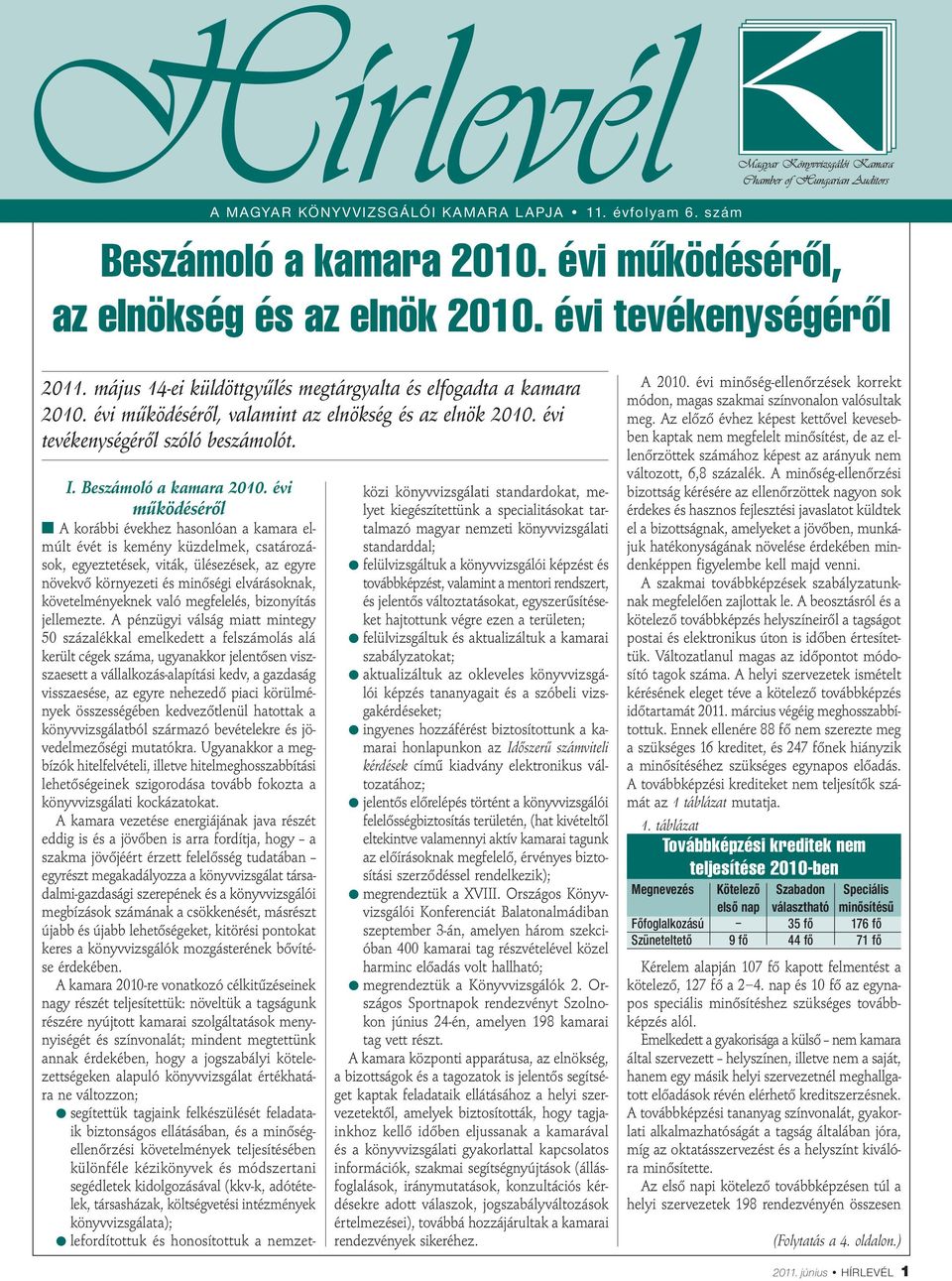 évi működéséről n A korábbi évekhez hasonlóan a kamara elmúlt évét is kemény küzdelmek, csatározások, egyeztetések, viták, ülésezések, az egyre növekvő környezeti és minőségi elvárásoknak,