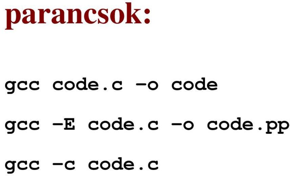 gcc -E .