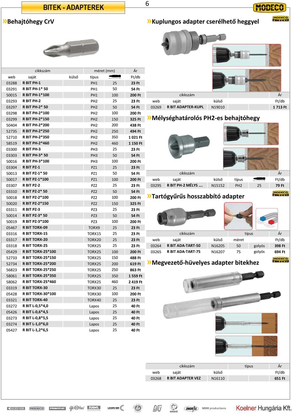 PH2-es behajtóhegy 50404 R BIT PH-2*200 PH2 200 438 Ft 52735 R BIT PH-2*250 PH2 250 494 Ft 52710 R BIT PH-2*350 PH2 350 1021 Ft 58519 R BIT PH-2*460 PH2 460 1150 Ft 03300 R BIT PH-3 PH3 25 23 Ft