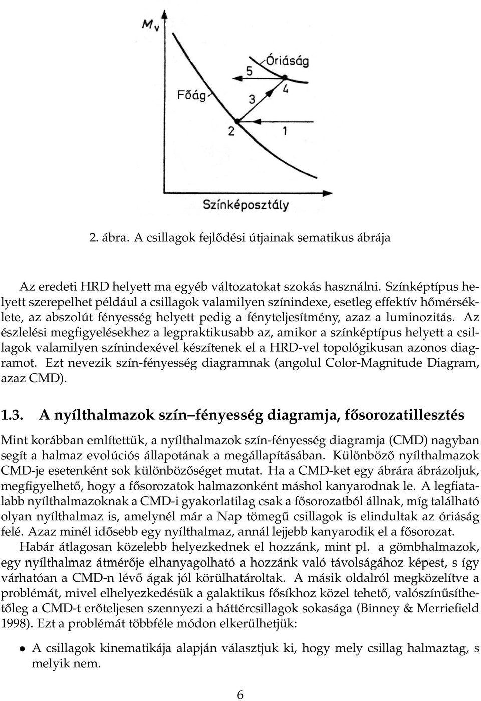 Az észlelési megfigyelésekhez a legpraktikusabb az, amikor a színképtípus helyett a csillagok valamilyen színindexével készítenek el a HRD-vel topológikusan azonos diagramot.