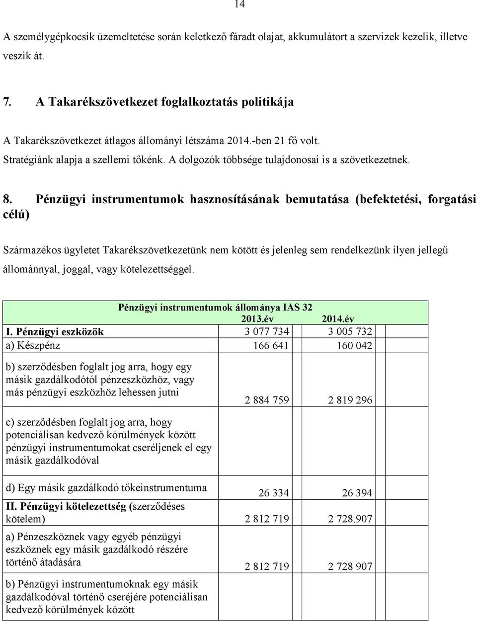 A dolgozók többsége tulajdonosai is a szövetkezetnek. 8.