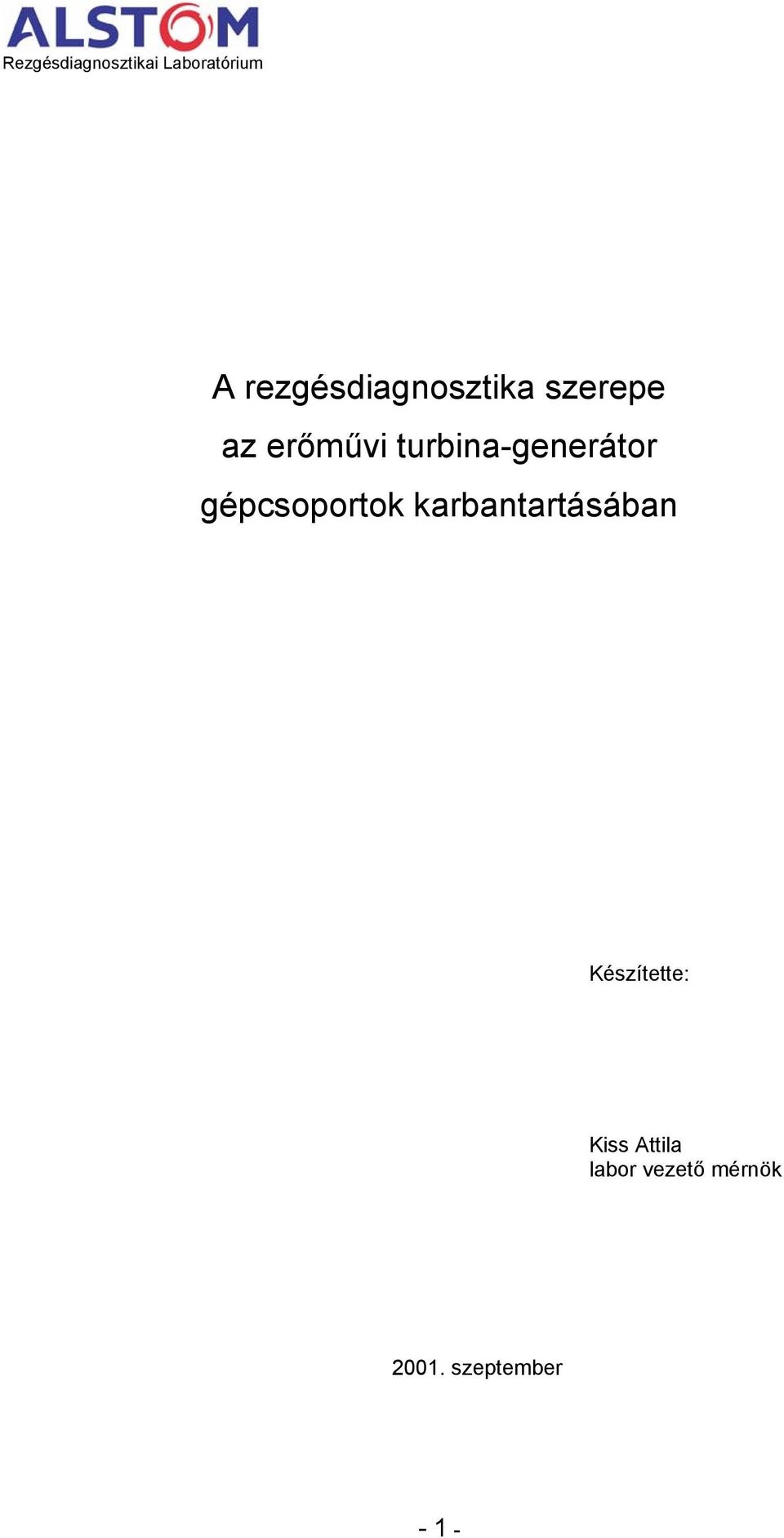 turbina-generátor gépcsoportok