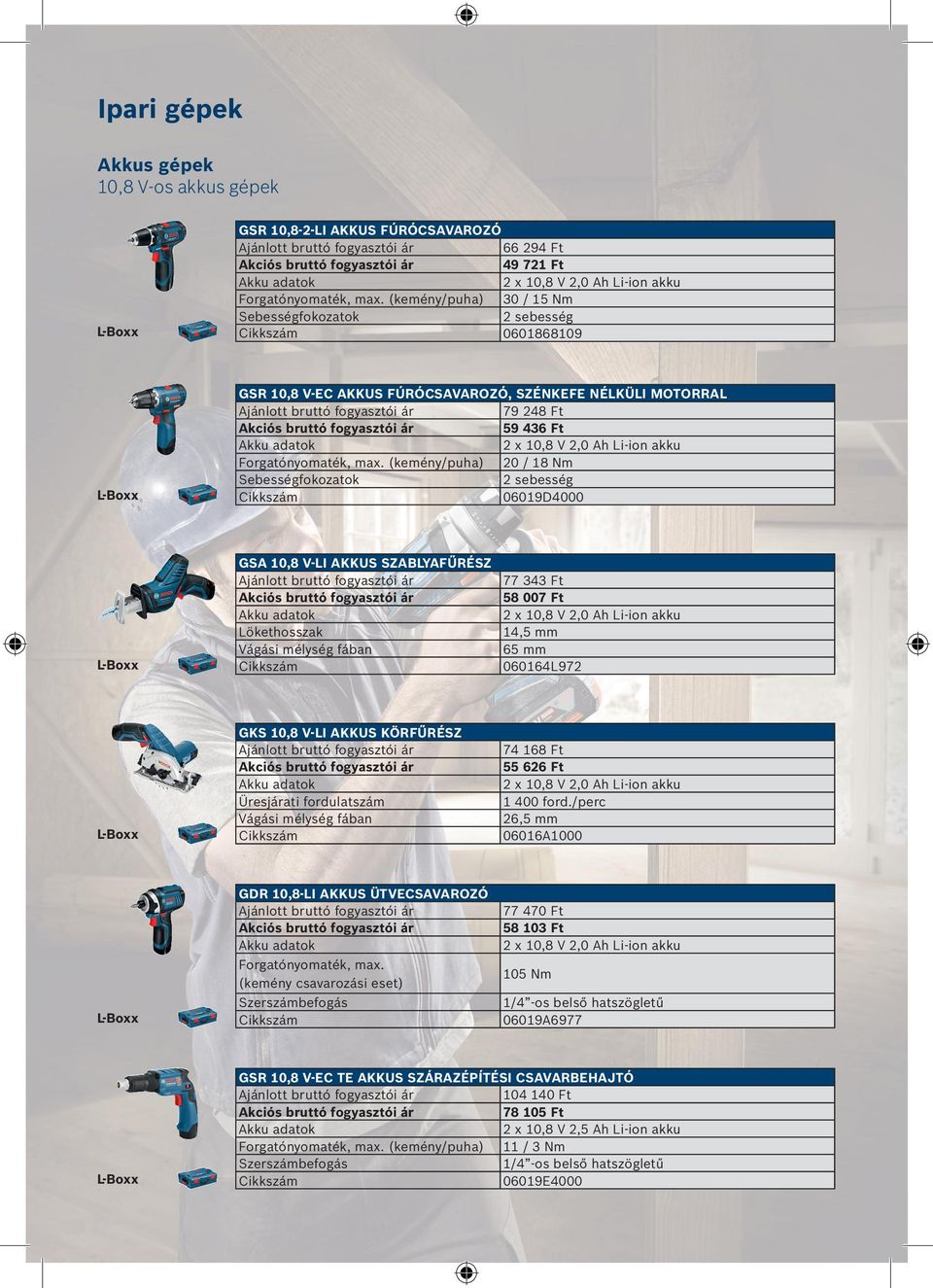 (kemény/puha) 20 / 18 Nm Sebességfokozatok 2 sebesség 06019D4000 GSA 10,8 V-LI AKKUS SZABLYAFŰRÉSZ Lökethosszak Vágási mélység fában 77 343 Ft 58 007 Ft 2 x 10,8 V 2,0 Ah Li-ion akku 14,5 mm 65 mm