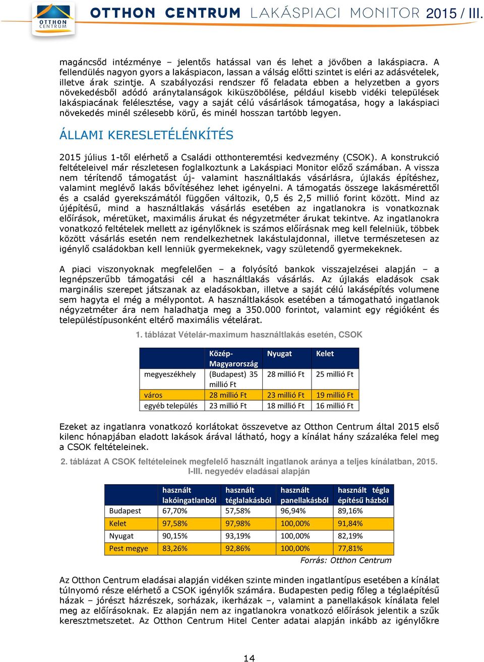 vásárlások támogatása, hogy a lakáspiaci növekedés minél szélesebb körű, és minél hosszan tartóbb legyen.