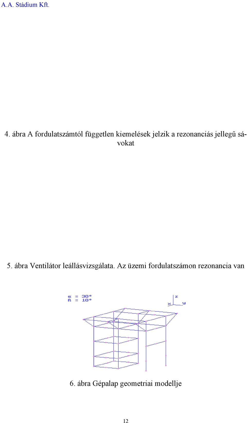 ábra Ventilátor leállásvizsgálata.