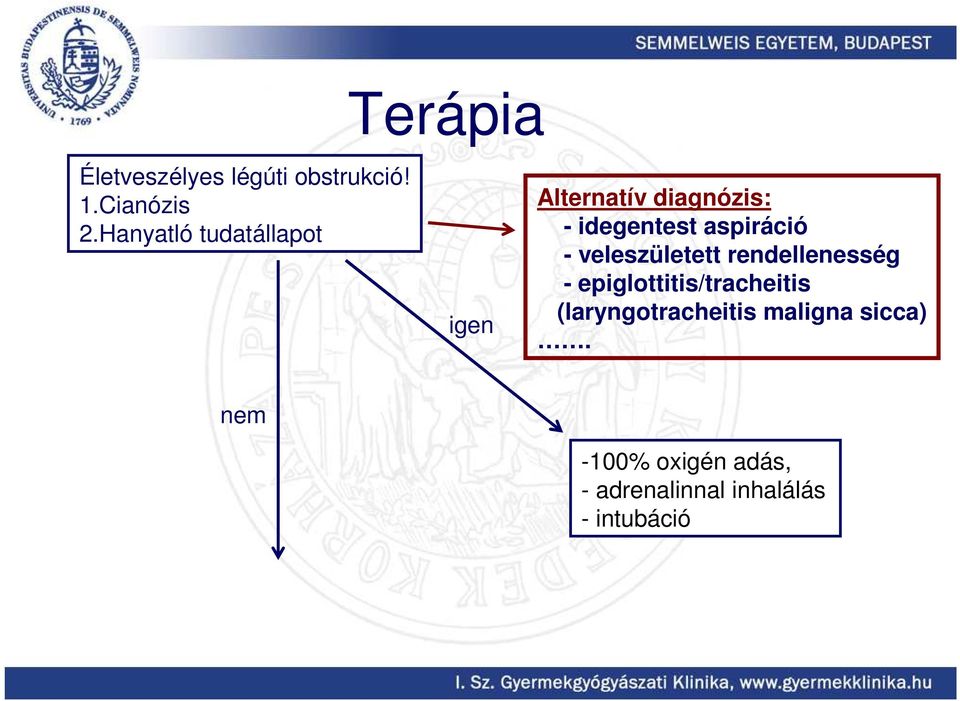 aspiráció - veleszületett rendellenesség - epiglottitis/tracheitis