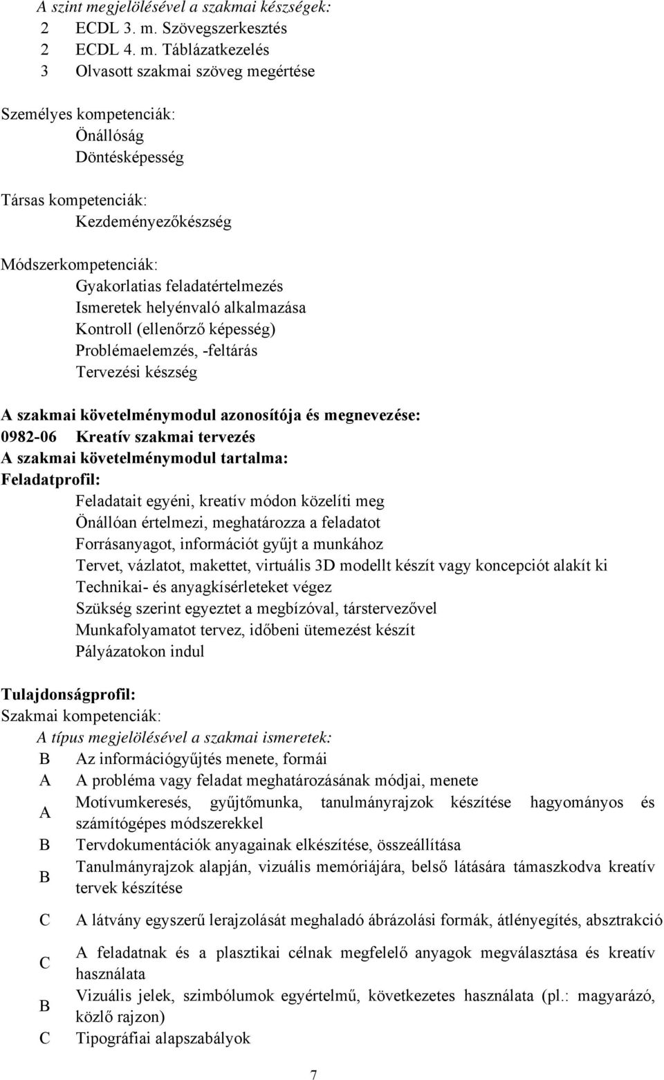 Szövegszerkesztés 2 ECDL 4. m.