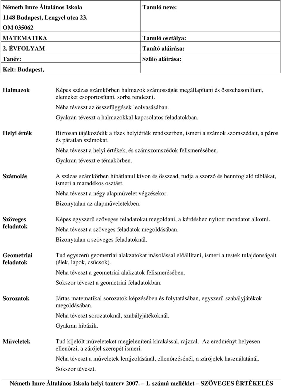 elemeket csoportosítani, sorba rendezni. Néha téveszt az összefüggések leolvasásában. Gyakran téveszt a halmazokkal kapcsolatos feladatokban.