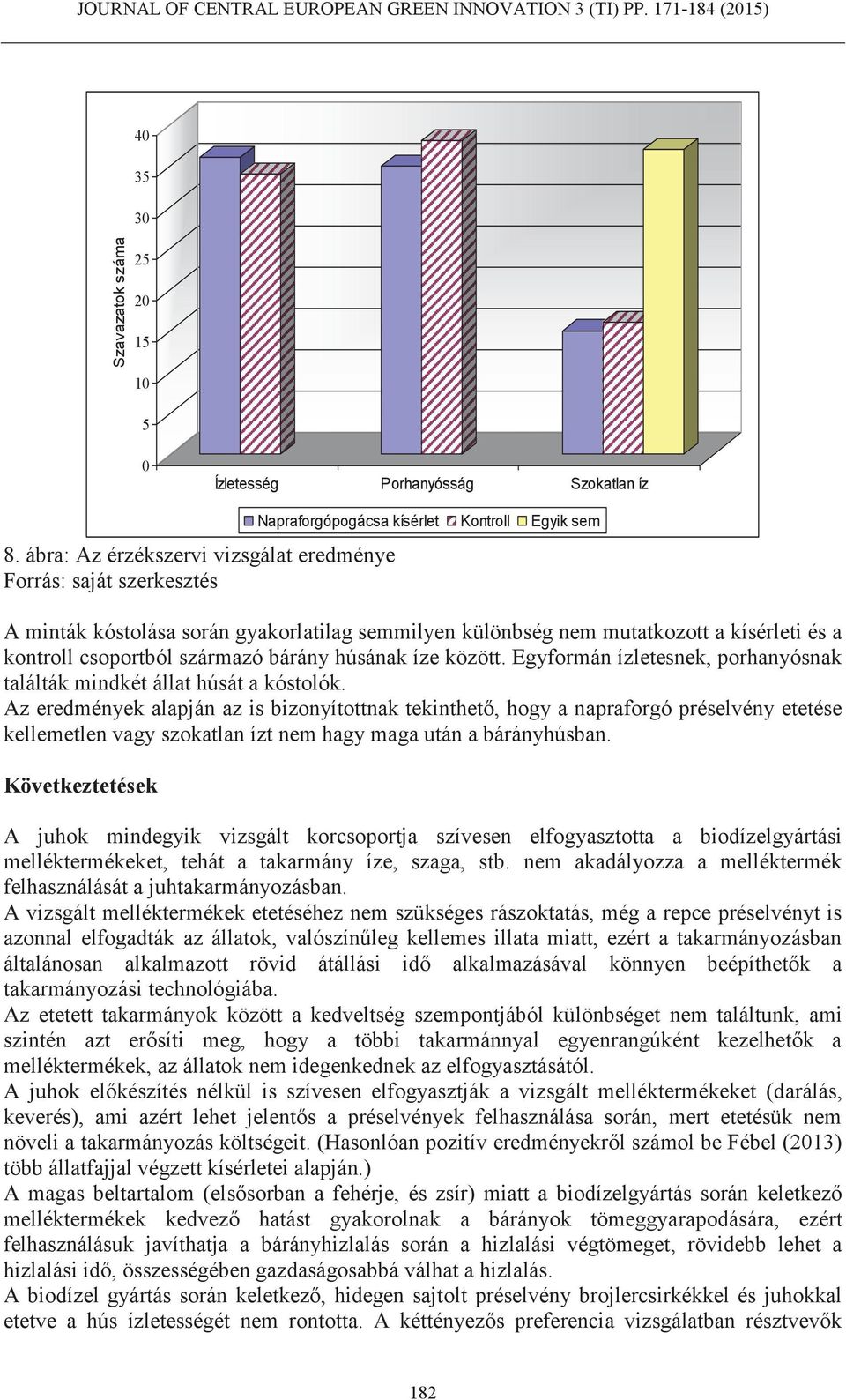 húsának íze között. Egyformán ízletesnek, porhanyósnak találták mindkét állat húsát a kóstolók.