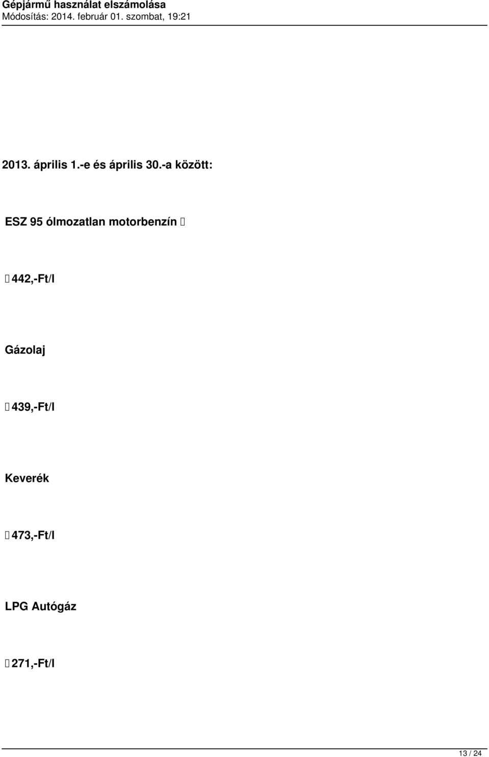 -a között: ESZ 95 ólmozatlan