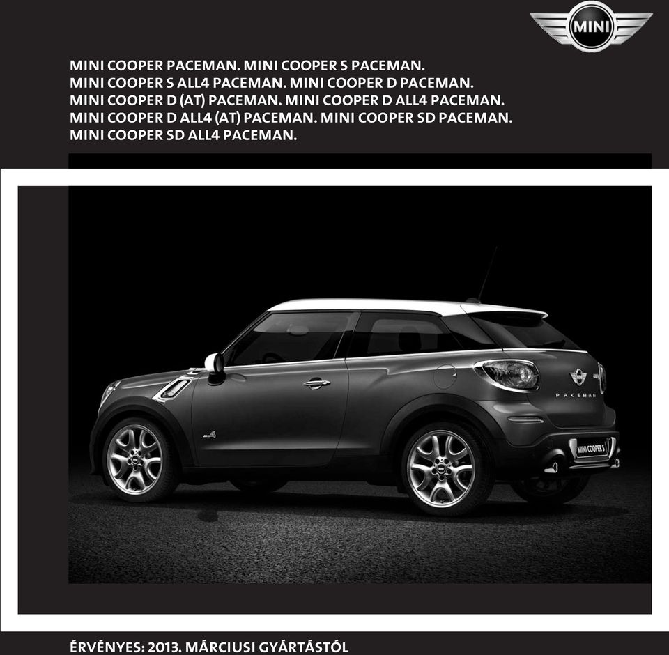 MINI (AT) PACEMAN. MINI D PACEMAN.