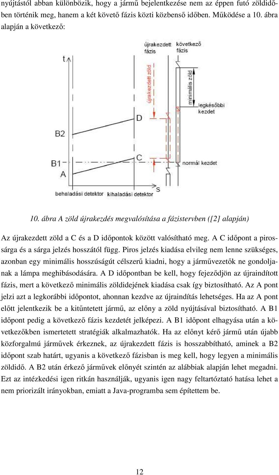 Piros jelzés kiadása elvileg nem lenne szükséges, azonban egy minimális hosszúságút célszerű kiadni, hogy a járművezetők ne gondoljanak a lámpa meghibásodására.