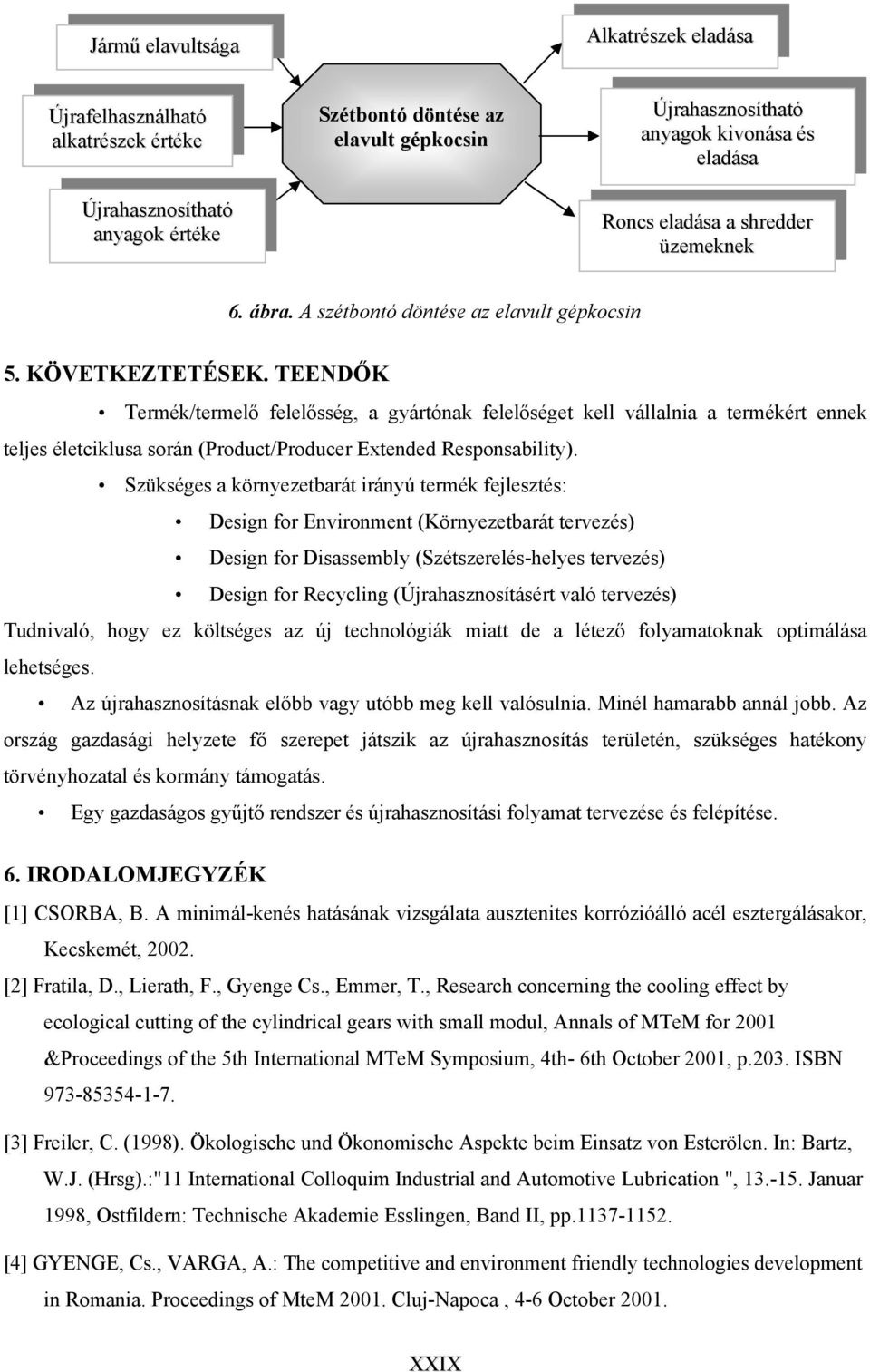 TEENDŐK Termék/termelő felelősség, a gyártónak felelőséget kell vállalnia a termékért ennek teljes életciklusa során (Product/Producer Extended Responsability).