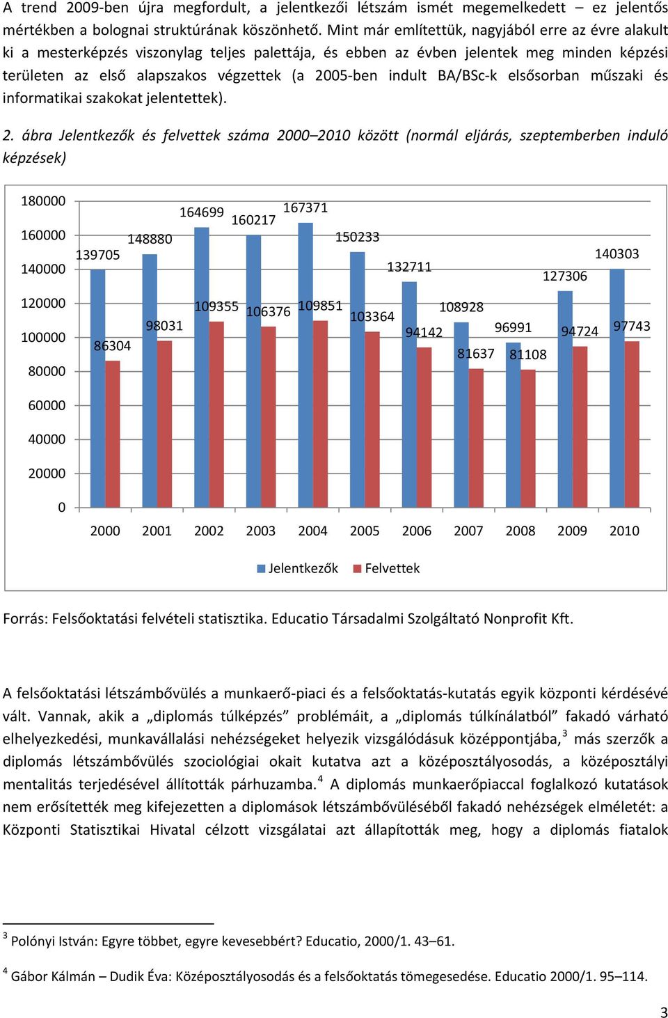 indult BA/BSc k elsősorban műszaki és informatikai szakokat jelentettek). 2.