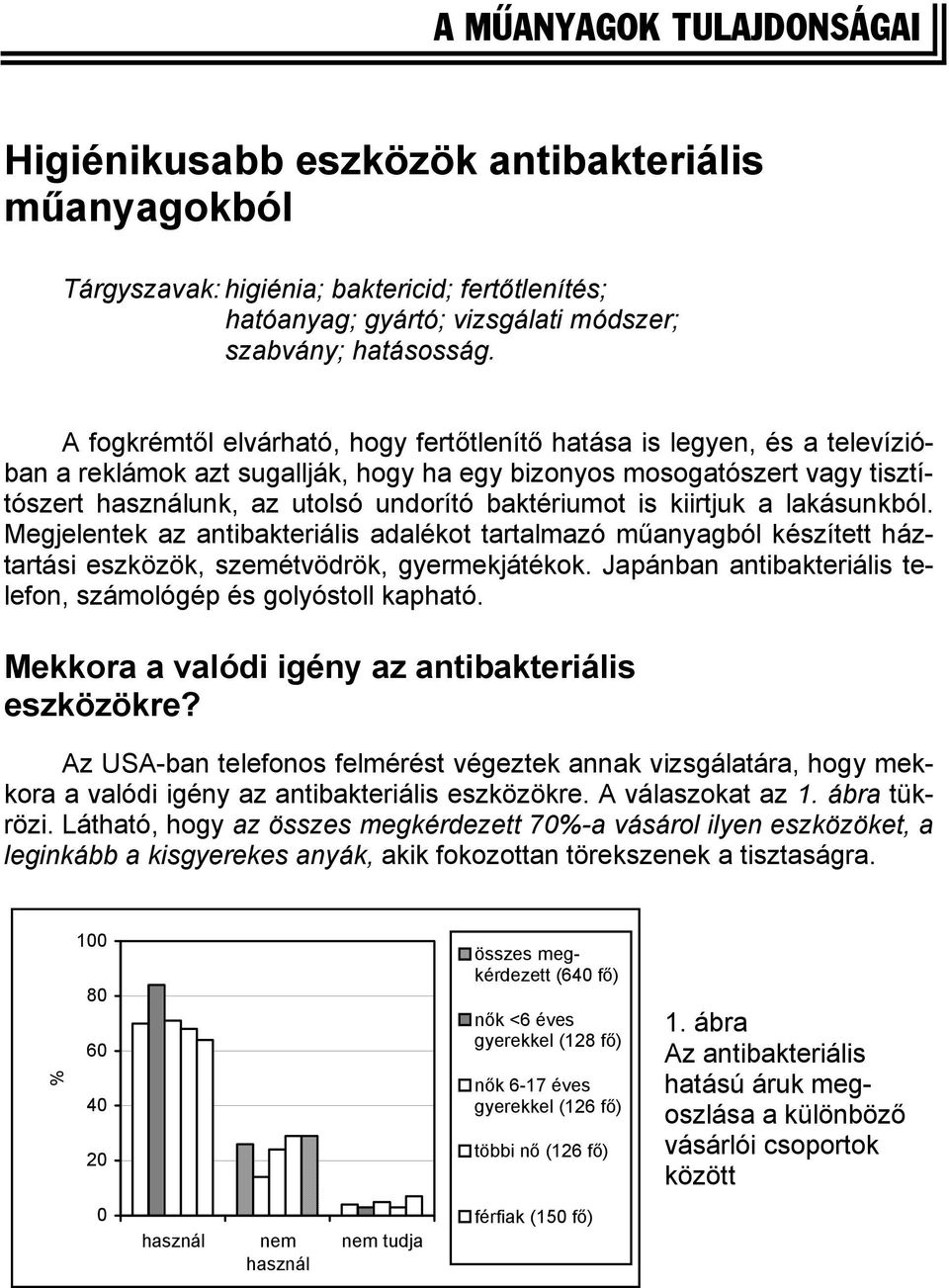 baktériumot is kiirtjuk a lakásunkból. Megjelentek az antibakteriális adalékot tartalmazó műanyagból készített háztartási eszközök, szemétvödrök, gyermekjátékok.