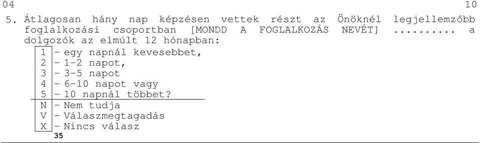 foglalkozási csoportban [MONDD A FOGLALKOZÁS NEVÉT].