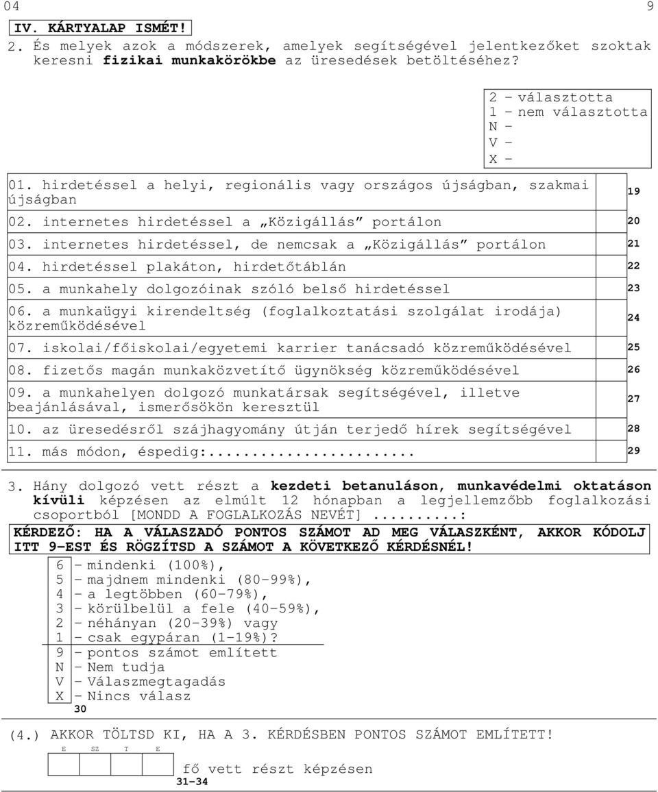 hirdetéssel plakáton, hirdetőtáblán 22 05. a munkahely dolgozóinak szóló belső hirdetéssel 23 06. a munkaügyi kirendeltség (foglalkoztatási szolgálat irodája) közreműködésével 07.