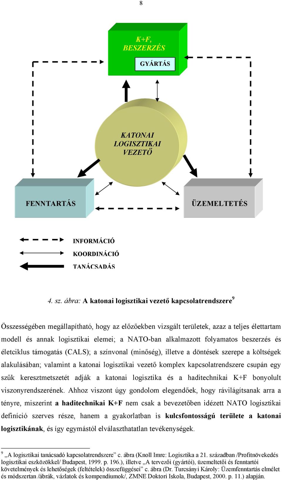 alkalmazott folyamatos beszerzés és életciklus támogatás (CALS); a színvonal (minőség), illetve a döntések szerepe a költségek alakulásában; valamint a katonai logisztikai vezető komplex