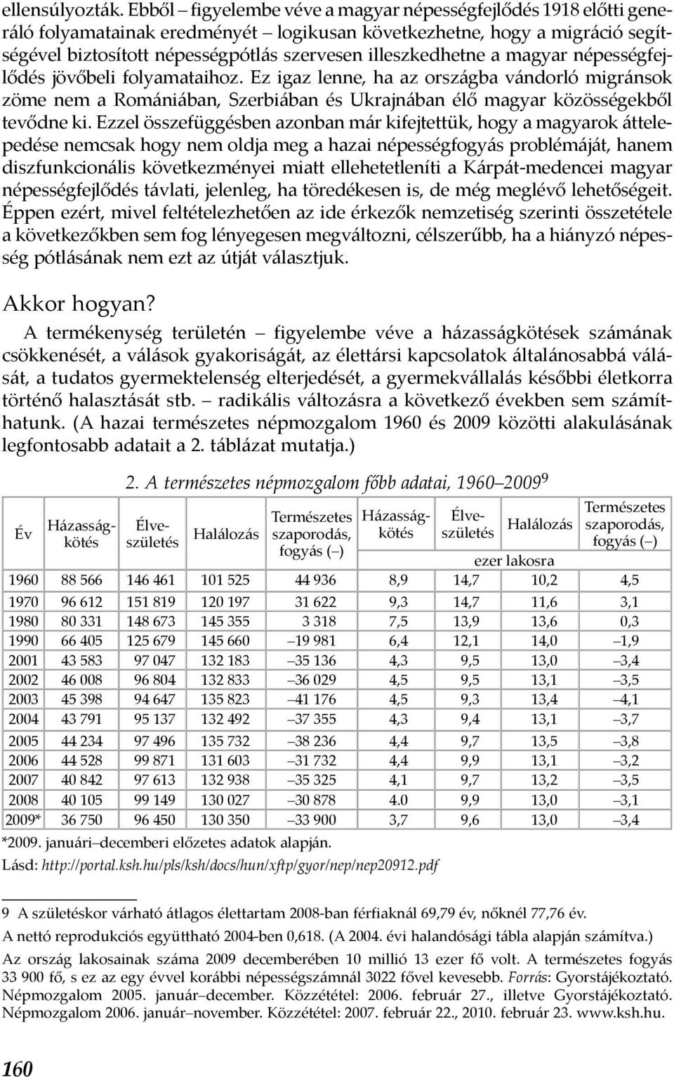 a magyar népességfejlődés jövőbeli folyamataihoz. Ez igaz lenne, ha az országba vándorló migránsok zöme nem a Romániában, Szerbiában és Ukrajnában élő magyar közösségekből tevődne ki.