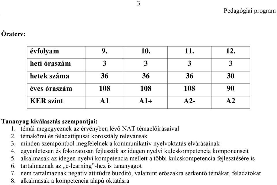 minden szempontból megfelelnek a kommunikatív nyelvoktatás elvárásainak 4. egyenletesen és fokozatosan fejlesztik az idegen nyelvi kulcskompetencia komponenseit 5.