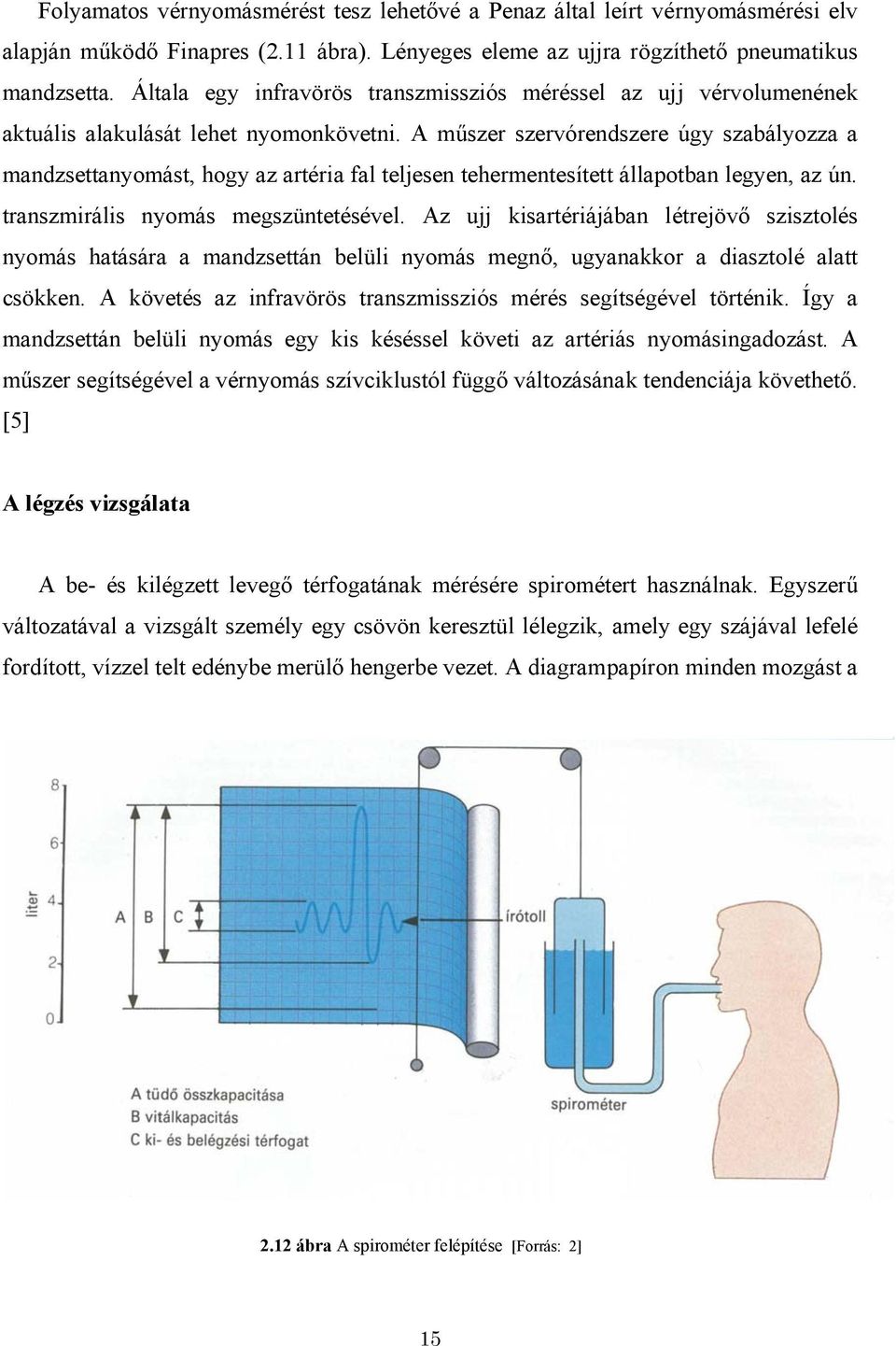 A műszer szervórendszere úgy szabályozza a mandzsettanyomást, hogy az artéria fal teljesen tehermentesített állapotban legyen, az ún. transzmirális nyomás megszüntetésével.