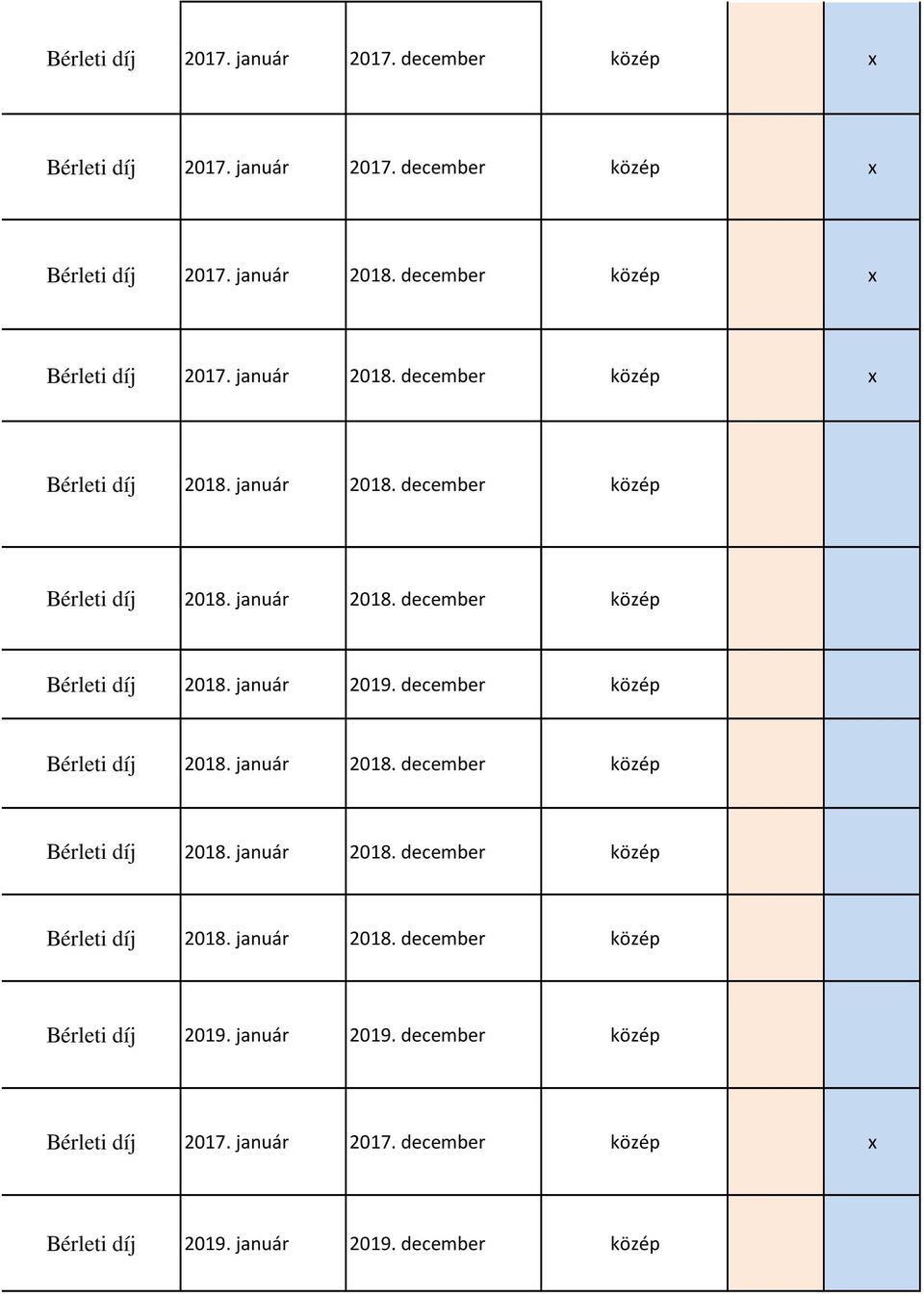 december közép Bérleti díj 2018. január 2018. december közép Bérleti díj 2018. január 2018. december közép Bérleti díj 2018. január 2018. december közép Bérleti díj 2019.