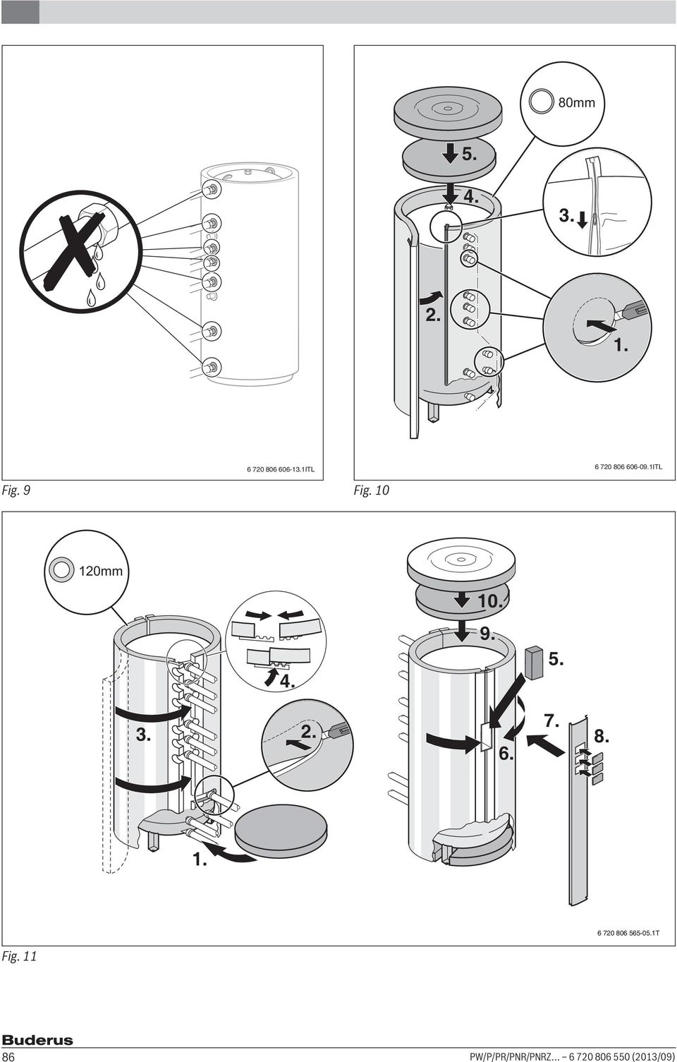 1ITL 120mm 10. 4. 9. 5. 3. 2. 6. 7. 8. 1. 6 720 806 565-05.