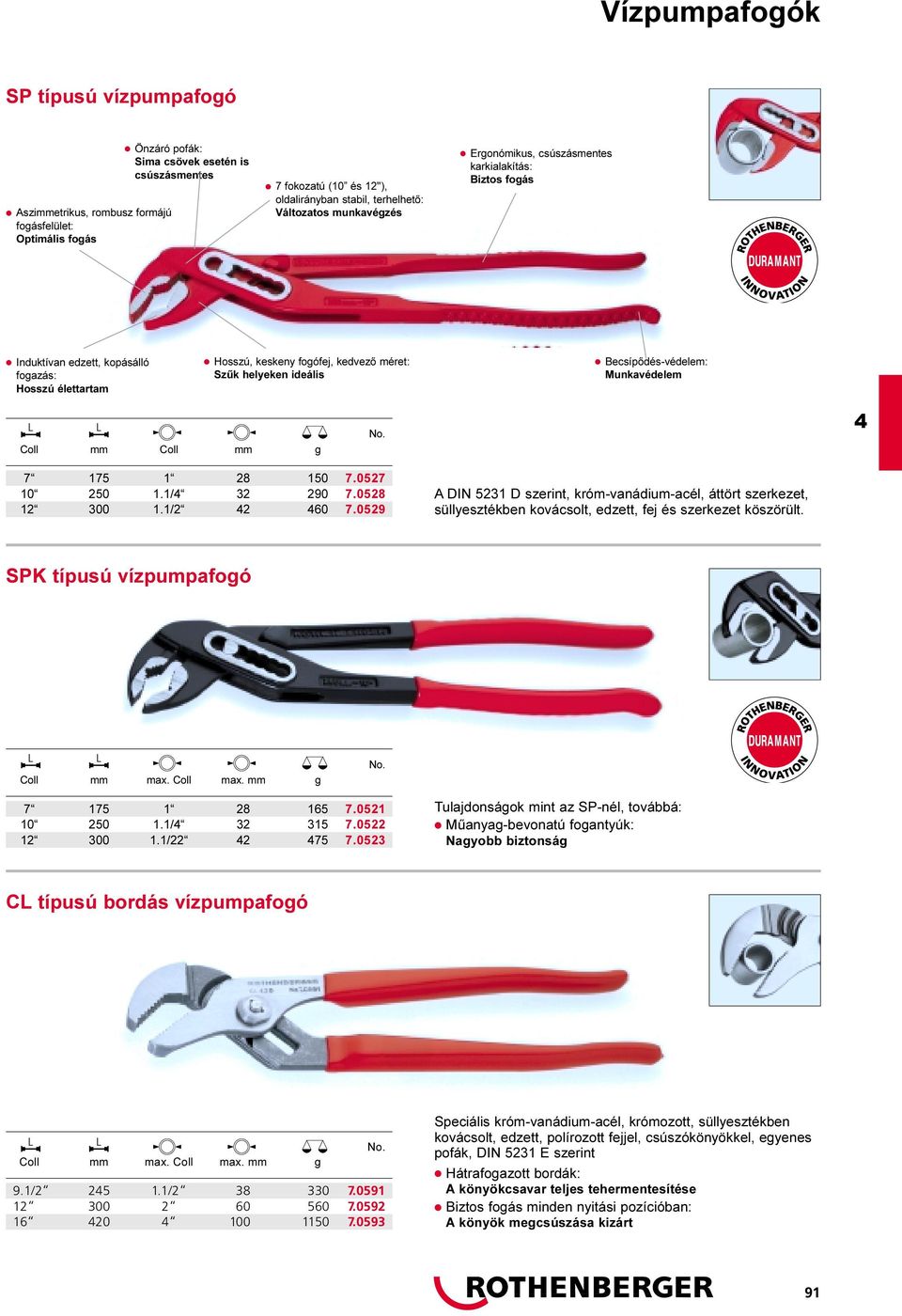 ideális Becsípõdésvédelem: Munkavédelem Coll mm Coll mm g 7 175 1 28 150 7.0527 10 250 1.1/ 32 290 7.0528 12 300 1.1/2 2 60 7.