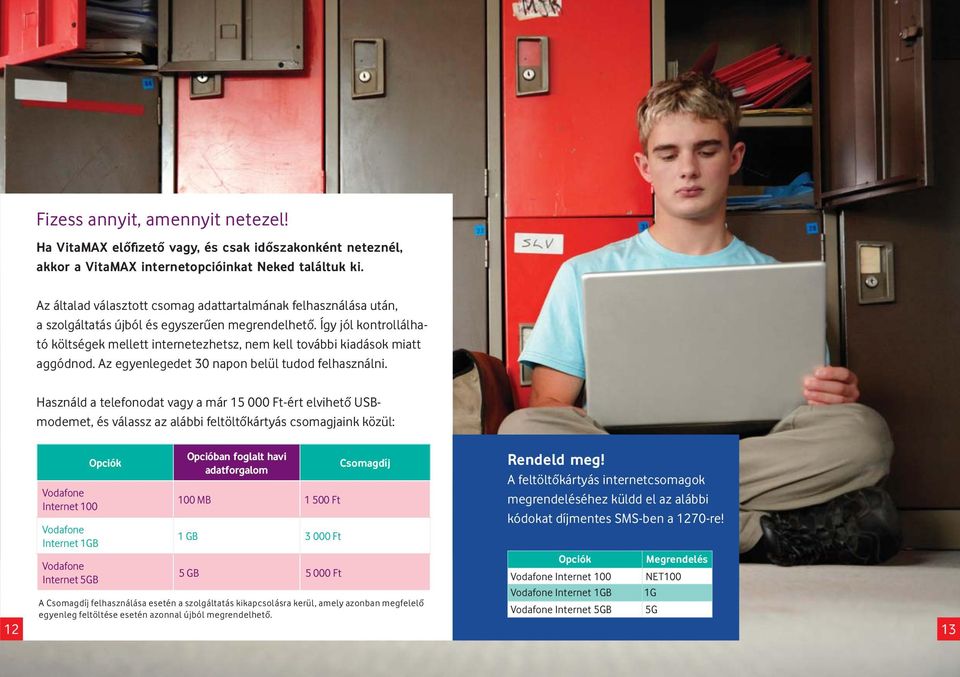 Így jól kontrollálható költségek mellett internetezhetsz, nem kell további kiadások miatt aggódnod. Az egyenlegedet 30 napon belül tudod felhasználni.