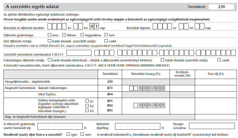 A biztosított 65.