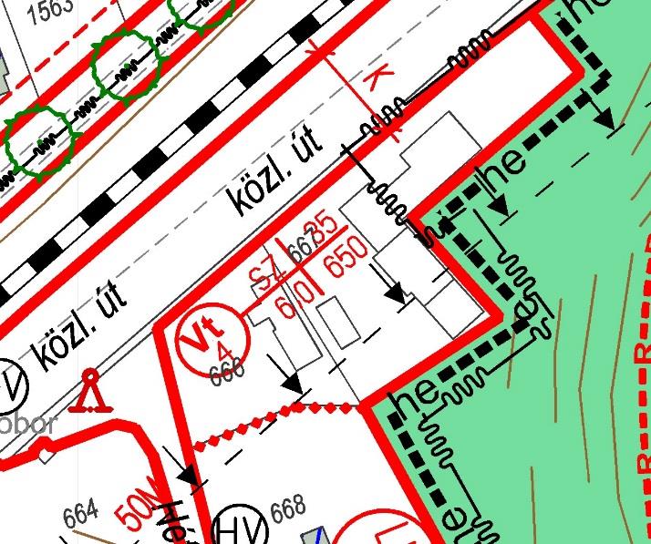 piros karikával jelölt terület