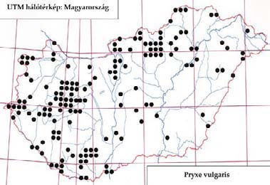 e-acta Nat. Pannon. 5, Suppl. 1 (2013) 253 531. ábra: A Phryxe vulgaris lelőhelyei 532.