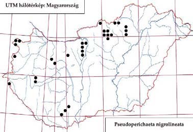 260 Tóth S.: Magyarország fürkészlégy faunája (Diptera: Tachinidae) 546. ábra: A Pseudoperichaeta nigrolineata lelőhelyei 547. ábra: A Pseudoperichaeta nigrolineata fenológiája 1968.07.15., 1, TS.