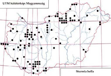 e-acta Nat. Pannon. 5, Suppl. 1 (2013) 281 597. ábra: A Stomina tachinoides fenológiája 598. ábra: A Sturmia bella lelőhelyei Stomina caliendrata (Rondani, 1862) Irodalom: 7, 9, 32, 33.