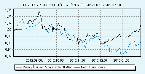 Dialóg Árupiaci Származtatott Alap Benchmark összetétele: 100