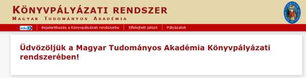 BEJELENTKEZÉS AZ EPK RENDSZERÉBE 1) Az Akadémiai Adattárban regisztrált felhasználók (az MTA köztestületének akadémikus és nem akadémikus tagjai, a 2013 utáni MTA-pályázatokon résztvevő személyek)