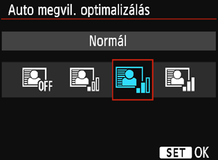 3A fényerő és a kontraszt automatikus korrigálásan Ha a kép túl sötéten jelenik meg, vagy a kontraszt túl kevés, a kép fényereje és kontrasztja automatikusan javítható.