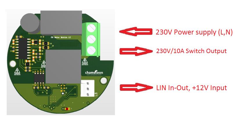 Redőny vezérlő modul A Redőny vezérlő modul a koncentrátorhoz a LIN Connector-on (LIN In-Out,+12V Output) keresztül