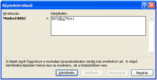 Az Excel függvényei