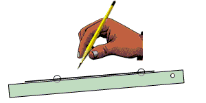 Ceruzák: Használata: A ceruzát a három ujjunkkal fogjuk, a kezünkön megtámasztjuk.