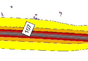 Az M5 autópálya Kunszállást érintő homlokzati zajterhelés a 101+700 km, a 102+050 km, a 102+550 km és a 104+150 km szelvényeknél bal oldalon a 63-68 db-es sávba esik.
