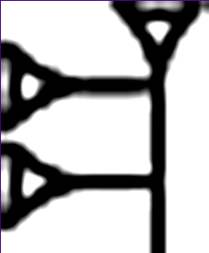 Egy példa a hármasságra logogramma: fa giš
