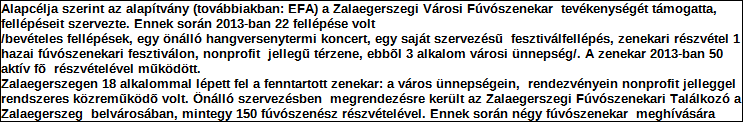 Támogatási program elnevezése: Támogató megnevezése: központi költségvetés Támogatás forrása: önkormányzati költségvetés nemzetközi forrás más gazdálkodó Támogatás időtartama: Támogatási összeg: -