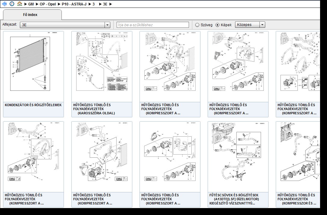 Grafikus böngészés Rendszeralapú csoportosítás Az adott javításhoz társított minden alkatrész megtalálható ugyanabban a csoportban, így többé nem szükséges több helyre is navigálni a szükséges