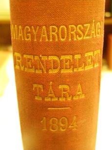 MAGYARORSZÁGI RENDELETEK TÁRA 1867-1945 TEMATIKA: jogforrások DIGITALIZÁLT OLDALAK SZÁMA: 161.