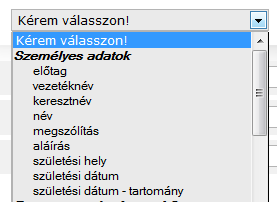 Akkor nézzük a keresési feltételeket! Ezek mind tök egyértelmű feltételek, az elnevezések önmagukért beszélnek.