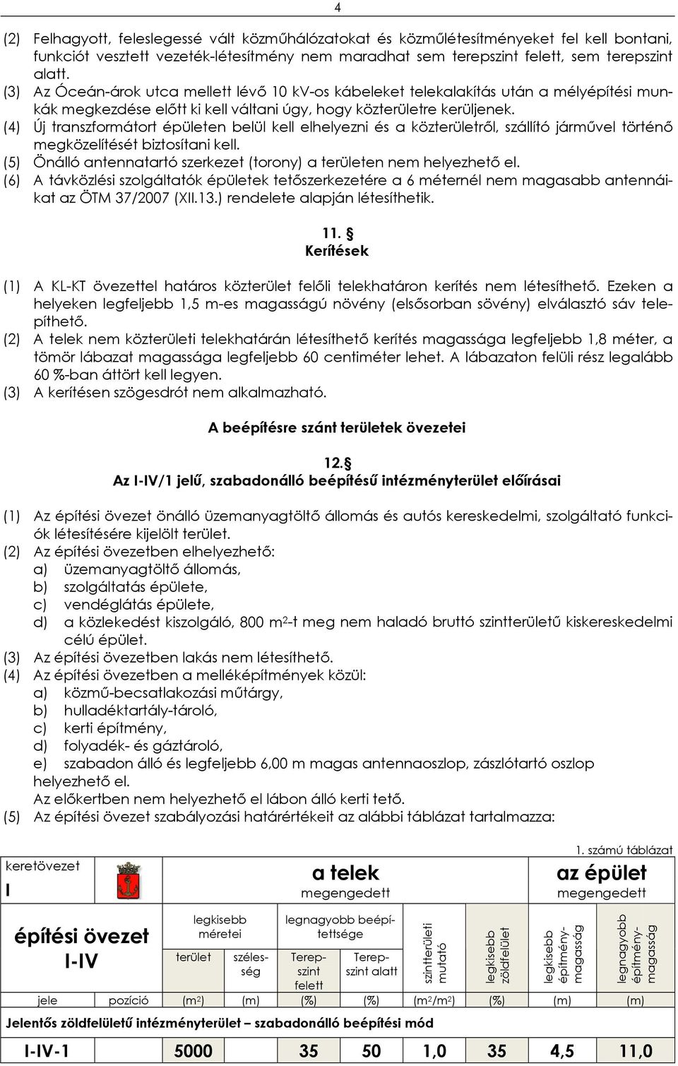 (4) Új transzformátort épületen belül kell elhelyezni és a közterületről, szállító járművel történő megközelítését biztosítani kell.