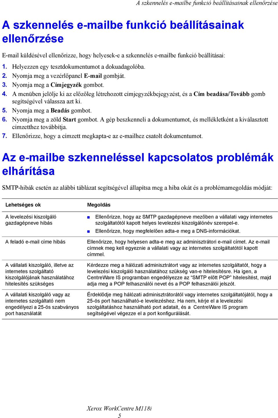 A menüben jelölje ki az előzőleg létrehozott címjegyzékbejegyzést, és a Cím beadása/tovább gomb segítségével válassza azt ki. 5. Nyomja meg a Beadás gombot. 6. Nyomja meg a zöld Start gombot.